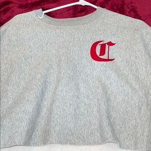 champion cropped sweater!